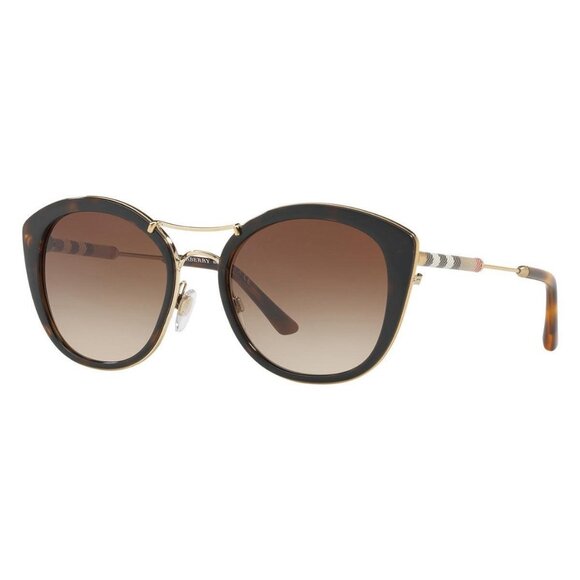 New Authentic  BURBERRY Havana Round BE4251Q 300213 Sunglasses Women - Picture 1 of 4
